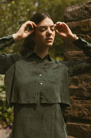 element cropped shirt