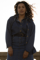 hd long sleeve denim shacket
