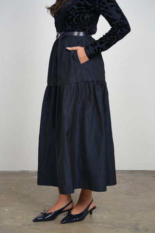 Ceremony Tier Taffeta Skirt