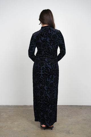 Ceremony Mockneck Rouched Dress