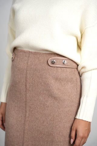 Ceremony Wool Straight Skirt