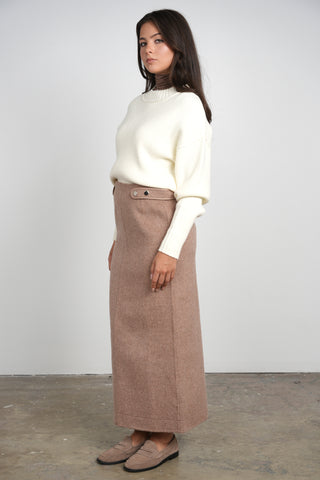 Ceremony Wool Straight Skirt