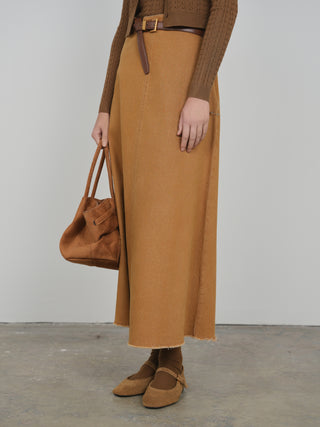 HD Aline Skirt W/fringe Hem