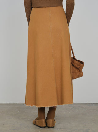 HD Aline Skirt W/fringe Hem