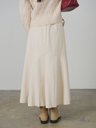 Ceremony PU Godet Skirt