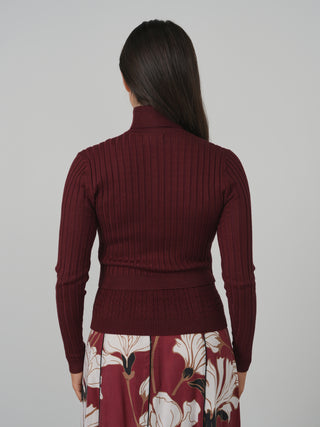 Cinnamon Ribbed Cardi