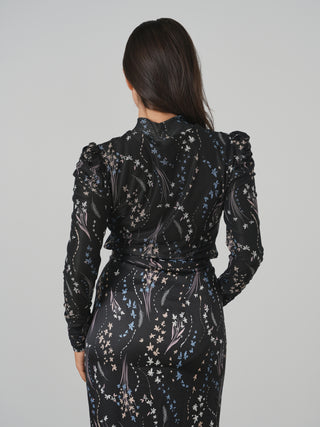 OFD Mesh Puff Sleeve