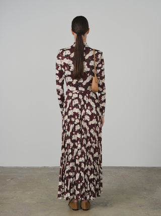 Ceremony Padded Shoulder Dress