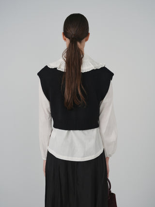 KM Ruffle Neck Blouse