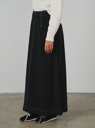 HD Contrast Stitch Aline Skirt