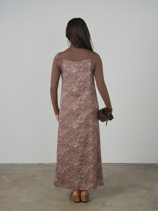 Point Satin A-line Slip Dress