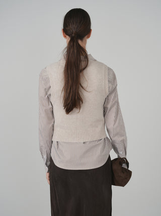 Point Melange Sweater Vest