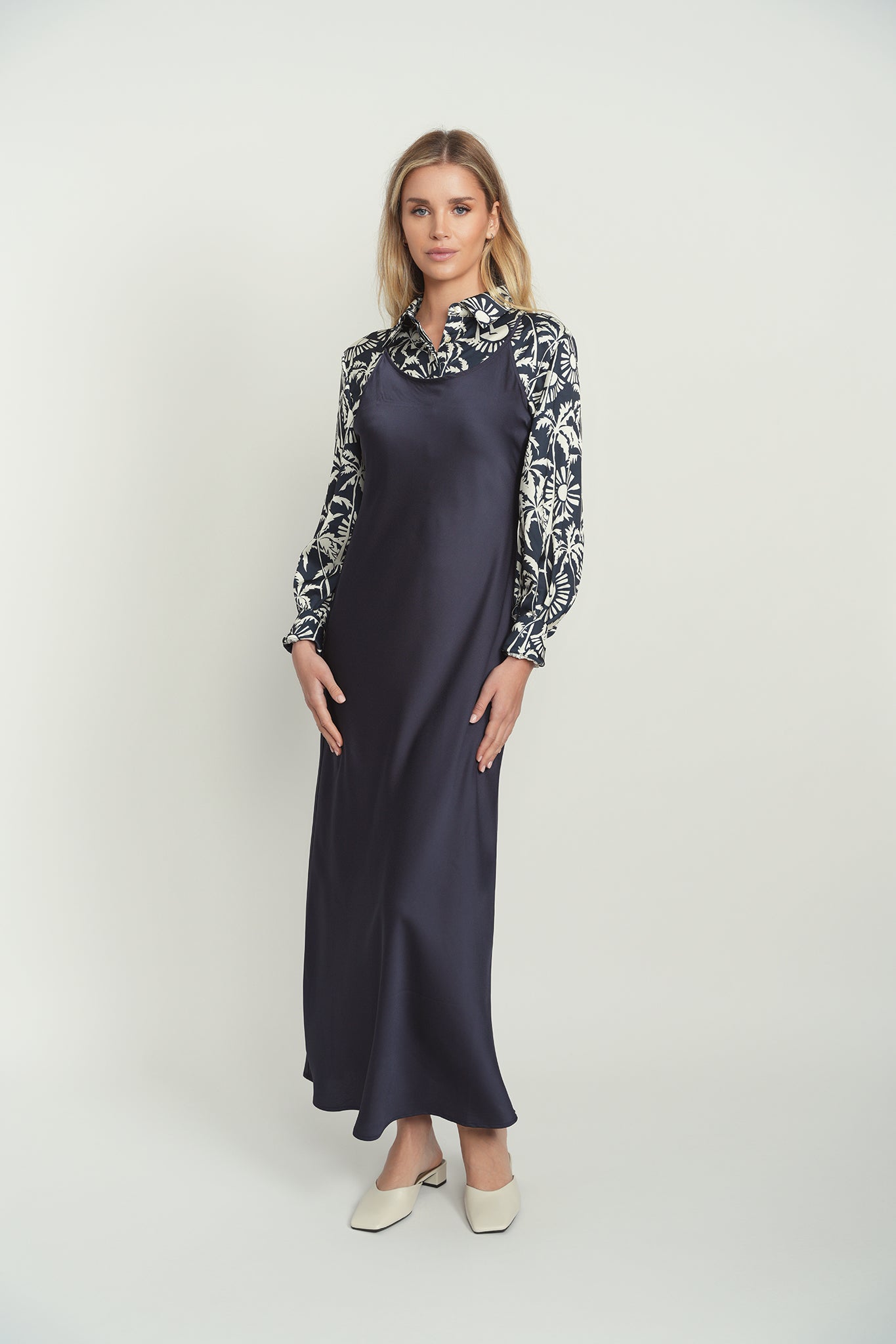 satin dress gallery Black Satin Gown
