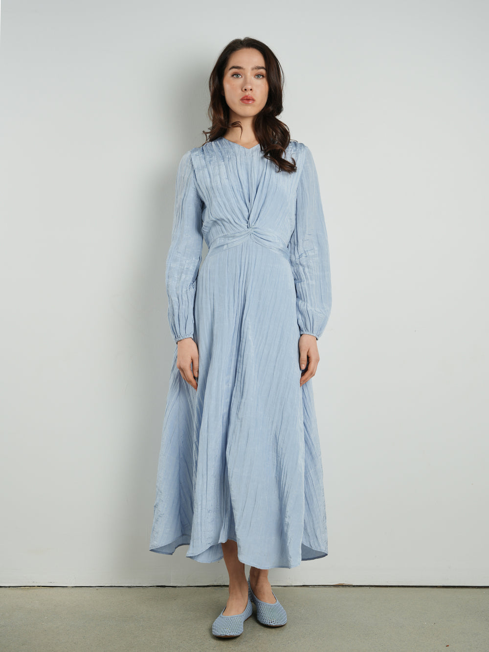 blue cross front dress Ofd X-Cross 95% Polyester SDP1943AP Halter midi dress The Queen is all Style:EG01926DN
