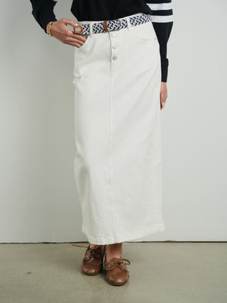 Hd Exposed Button Detail Skirt