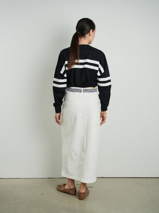 Hd Exposed Button Detail Skirt