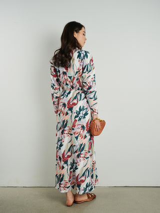 Ofd Funnel Shawl Collar Dress