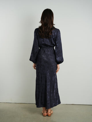 Ofd Shirring Detail Bias Dress