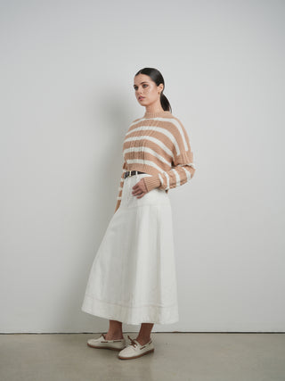 Hd Paneled Maxi Skirt