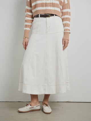 Hd Paneled Maxi Skirt