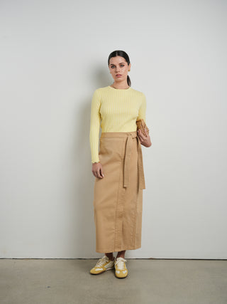 Hd Trapunto Stitch Wrap Skirt