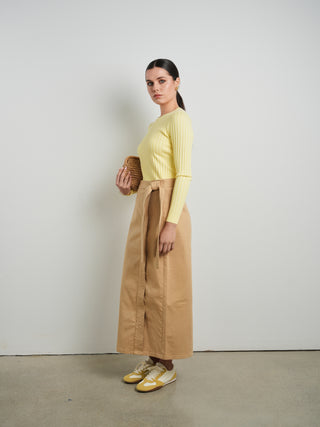 Hd Trapunto Stitch Wrap Skirt