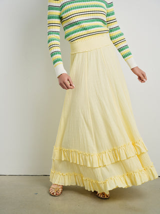 Cleo Tiered Ruffle Maxi Skirt