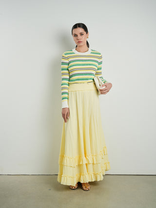 Cleo Tiered Ruffle Maxi Skirt