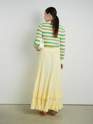 Cleo Tiered Ruffle Maxi Skirt