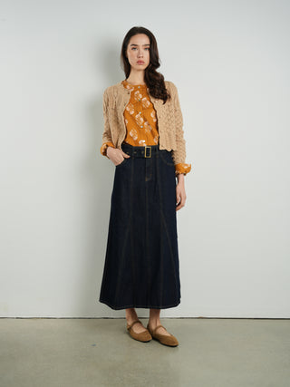 Hd Gored Belted Skirt