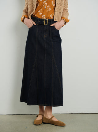 Hd Gored Belted Skirt