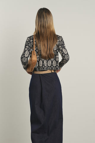 POINT PRINTED CLASSIC T-SHIRT CARDI