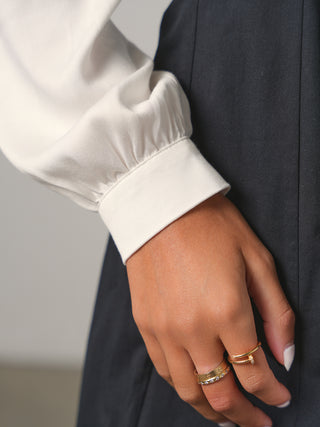 Ceremony Puff Sleeve Button Down