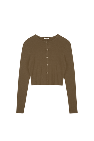 Point Knit Cropped Cardi