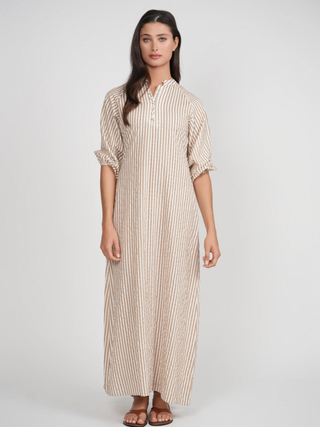 POINT PUFF SLEEVE DRESS