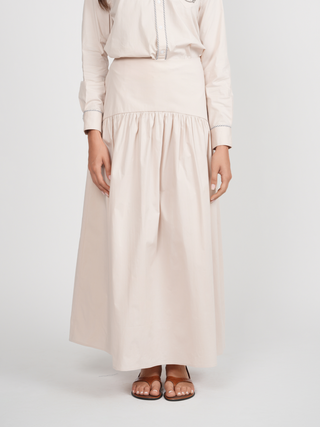 POINT POPLIN SKIRT