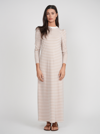 POINT STRIPE MAXI DRESS
