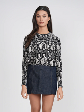 POINT PRINTED CREW NECK TANK