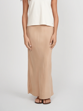 POINT BRUSHED STRAIGHT SKIRT