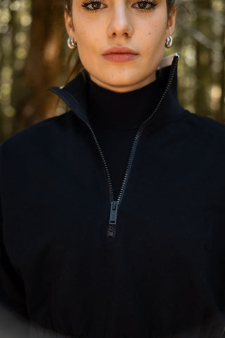 Point varsity stripe 3/4 zip