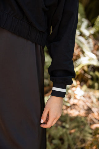 Point varsity stripe 3/4 zip