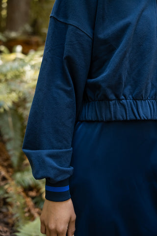 Point varsity stripe 3/4 zip