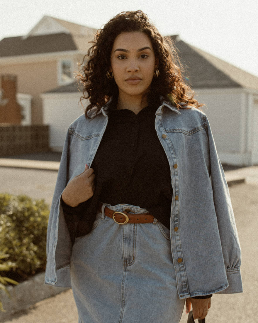 denim western shirt