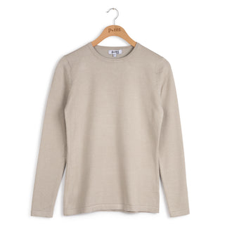 Point knit crew