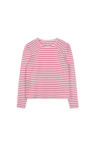Point Puff Sleeve Crew Tee