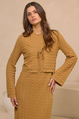 cinnamon bell sleeve cardi