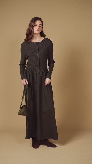 point cable twofer dress