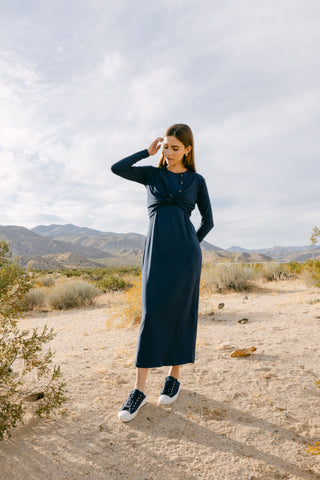 point aline crew dress