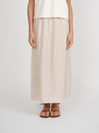 POINT BRUSHED A-LINE SKIRT